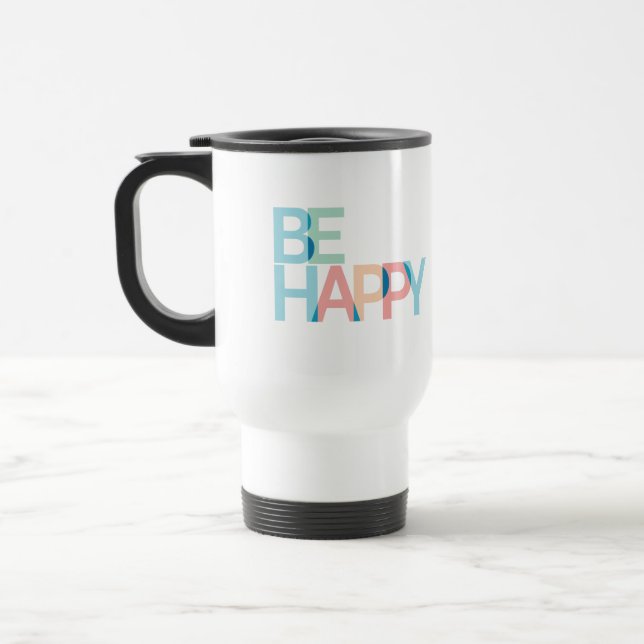 Mug De Voyage Soyez heureux (Gauche)