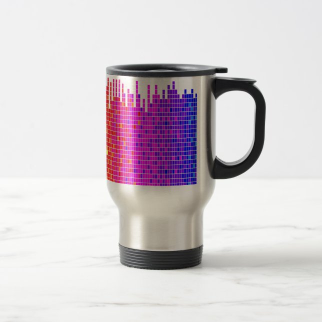 Mug De Voyage spectre carré abstrait (Droit)