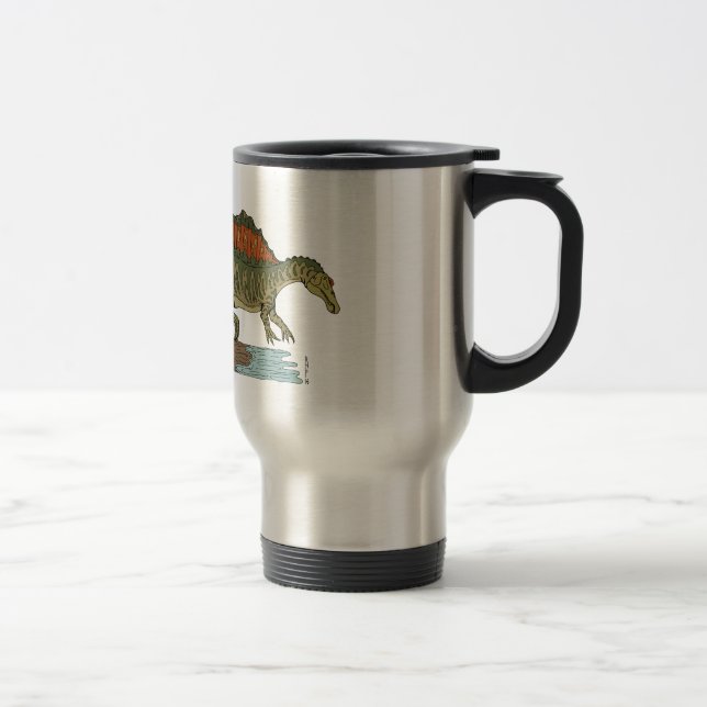 Mug De Voyage Spinosaure de Dinosaure Crétacé (Droit)