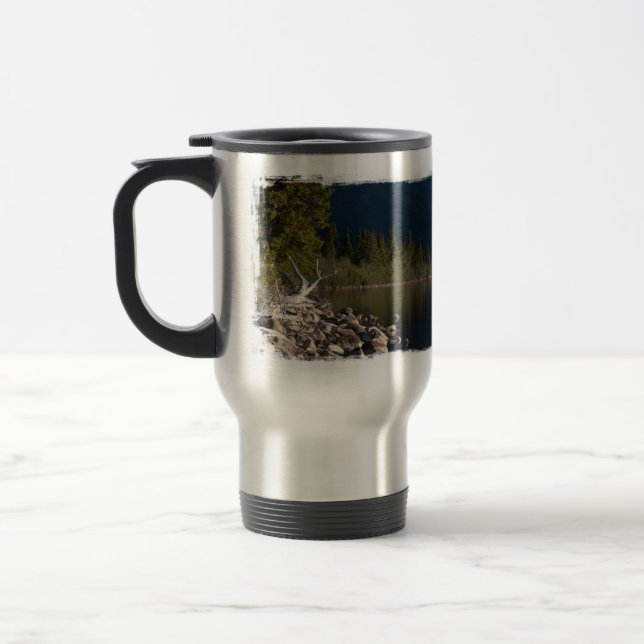 Mug De Voyage Splendeur de Lakeside ; Aucun texte (Gauche)