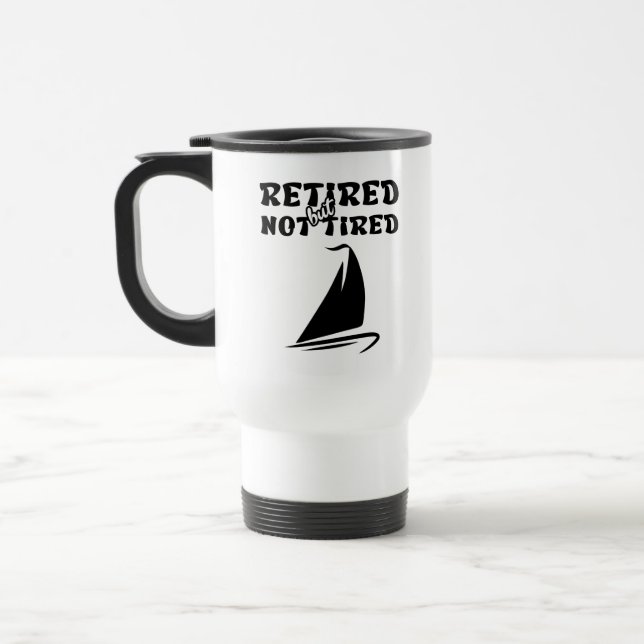 Mug De Voyage Sports nautiques à la retraite (Gauche)