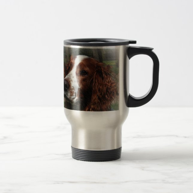Mug De Voyage Springer Spaniel Chien Art (Droit)