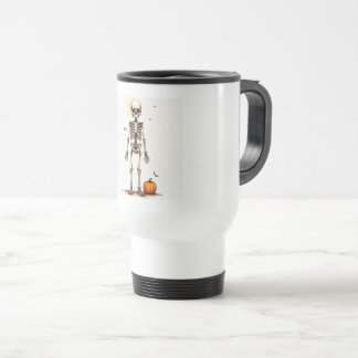 Mug de voyage squelette d'Halloween