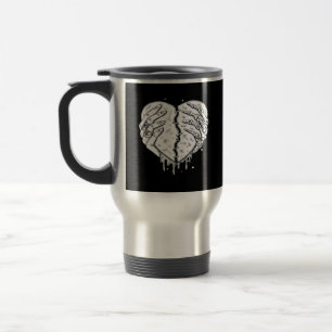 Mug De Voyage Squelette Mains Coeur - Coeur gothique Classique