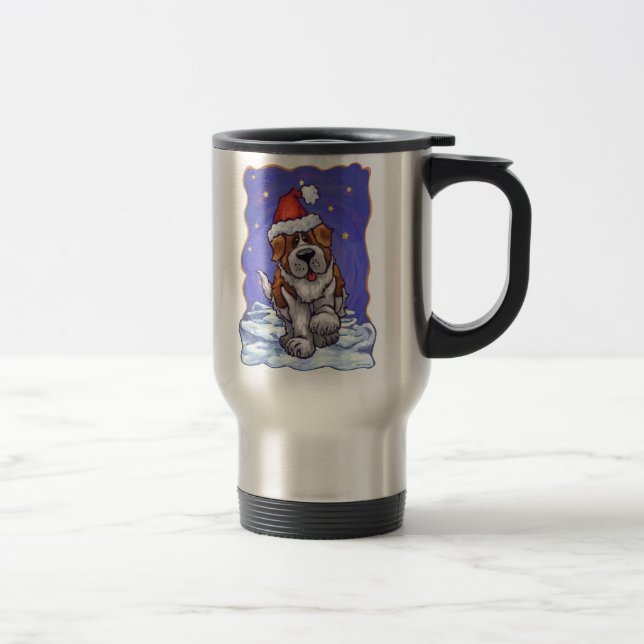 Mug De Voyage St. Bernard Christmas (Droit)