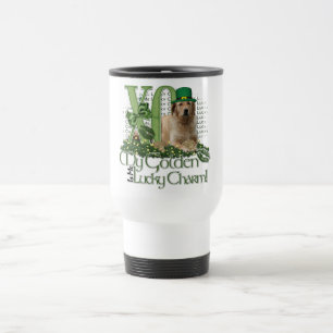 Mug De Voyage St patrick - je charme chanceux - golden retriever