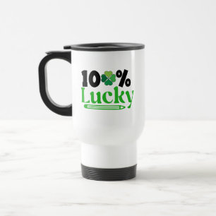 Mug De Voyage St. Patrick's Day cent pour cent chanceux -61101