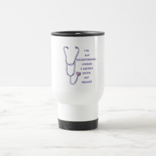 Mug De Voyage Stéthoscope infirmière exceptionnelle
