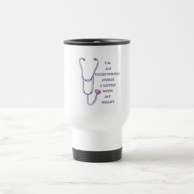 Mug De Voyage Stéthoscope infirmière exceptionnelle  (Centre)
