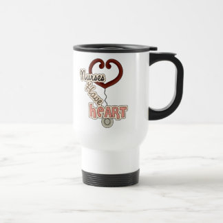 Mug De Voyage Stethoscope Les infirmières ont des T-shirts cardi