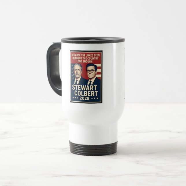 Mug De Voyage Stewart/Colbert 2028 (Devant gauche)
