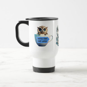 Mug De Voyage Stickers Chouette mignonne et Sassy Personnaliser 