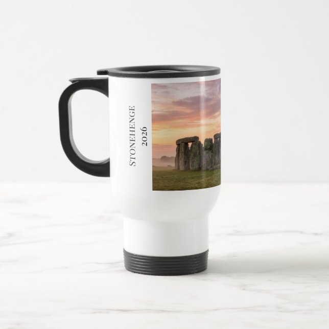 Mug De Voyage Stonehenge Angleterre Ancien Cercle de Pierres (Gauche)