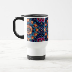 Mug De Voyage Style d'art numérique de fleur de mandala-23907.