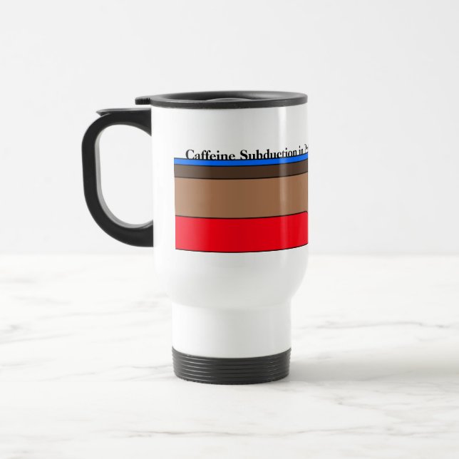 Mug De Voyage Subduction de caféine en cours (Gauche)