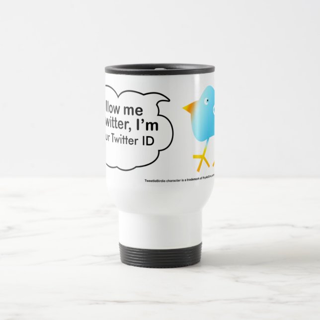 Mug De Voyage Suivez-moi @ (YourNameHere) C, @ votre (Centre)
