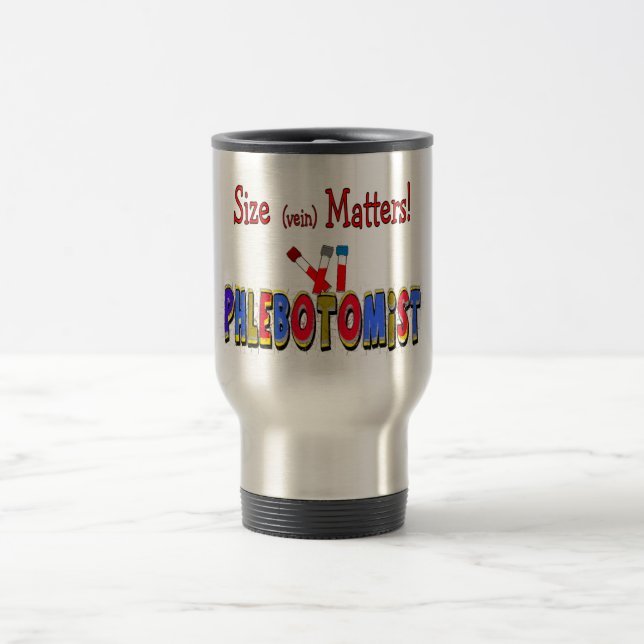 Mug De Voyage Sujets de taille de Phlebotomist (veine) (Centre)