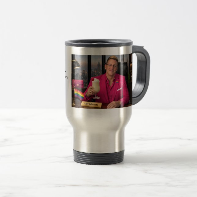 Mug de voyage Super Advocate Show (Devant droit)