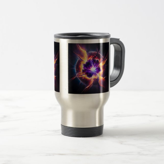 Mug De Voyage Supernova Travel/Mug de navette, 15 oz (Devant droit)