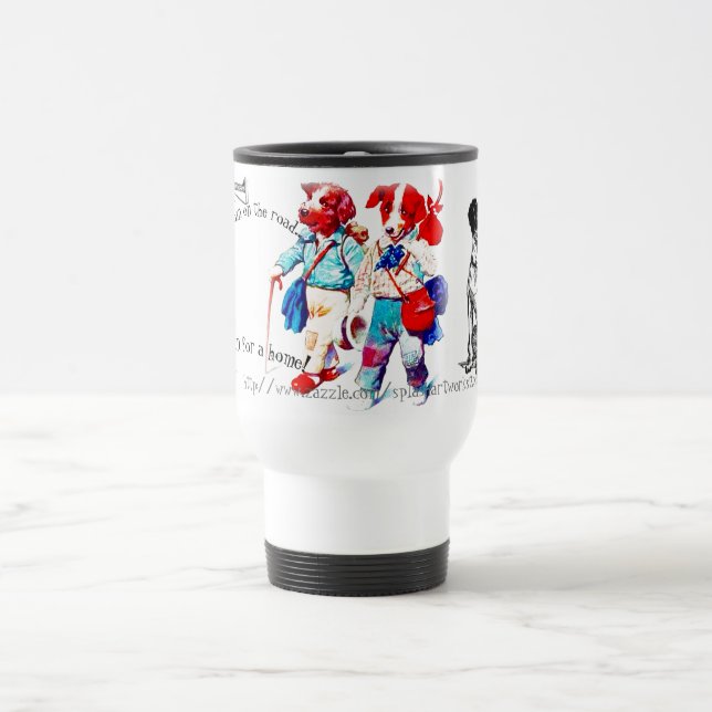 Mug De Voyage "Sur la route... à la recherche d'une maison" (Centre)