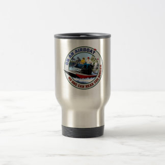 Mug De Voyage Sur un Airboat personne peut vous entendre crier