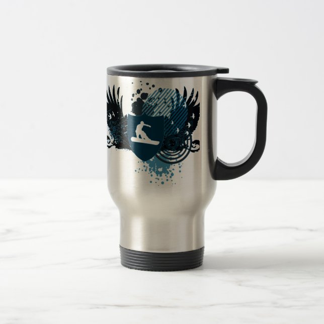 Mug De Voyage surf des neiges de haute fidélité (Droit)