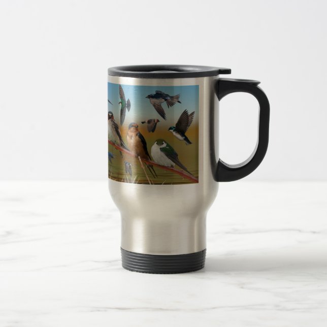 Mug De Voyage Swallows et Purple Martin (Droit)