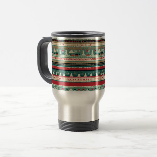 Mug De Voyage Sweat moche de Noël 3 (Devant gauche)