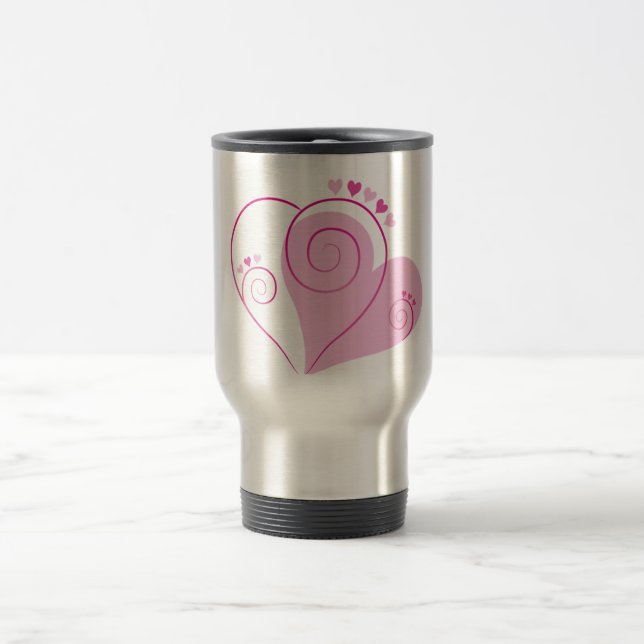 Mug De Voyage Sweet Cute Happy Valentine Love Hearts (Centre)