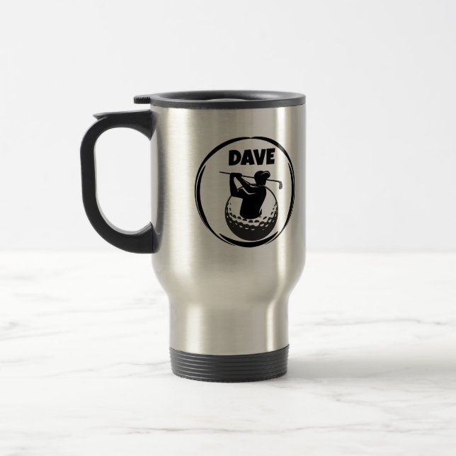 Mug De Voyage Swing de golf masculin & Balle de golf (Gauche)