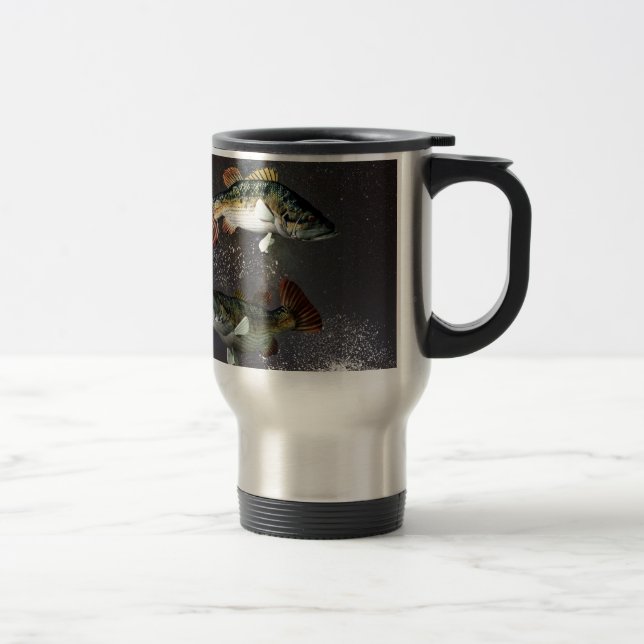 Mug De Voyage Symbole de zodiaque de Poissons (Droit)