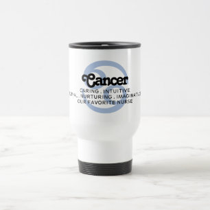 Mug De Voyage Symbole du cancer Zodiac Traits Infirmière préf