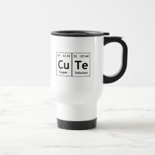 Mug De Voyage Symbole mignon d'élément de mots de Tableau