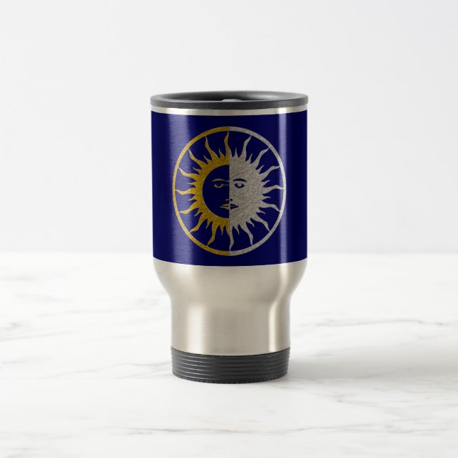 Mug De Voyage Symbole SOLEIL ET LUNE - or argent (Centre)