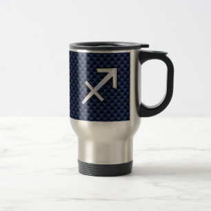 Mug De Voyage Symbole zodiaque Sagittarius Impression en fibre d
