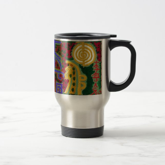 Mug De Voyage Symboles curatifs de Reiki par l'artiste Canada de (Droit)