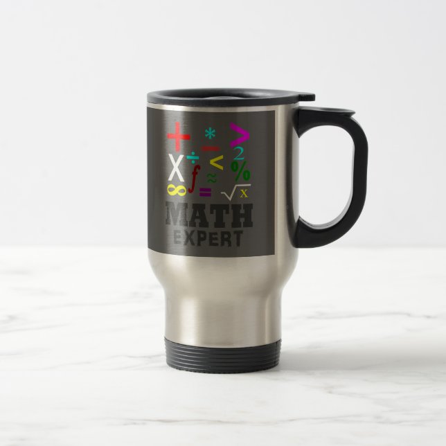 Mug De Voyage Symboles de maths (Droit)