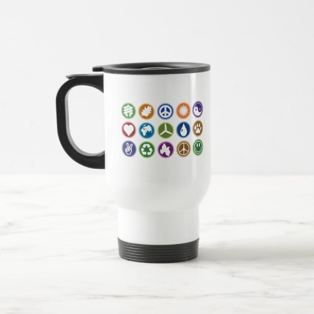 Mug De Voyage Symboles écologiques (Gauche)