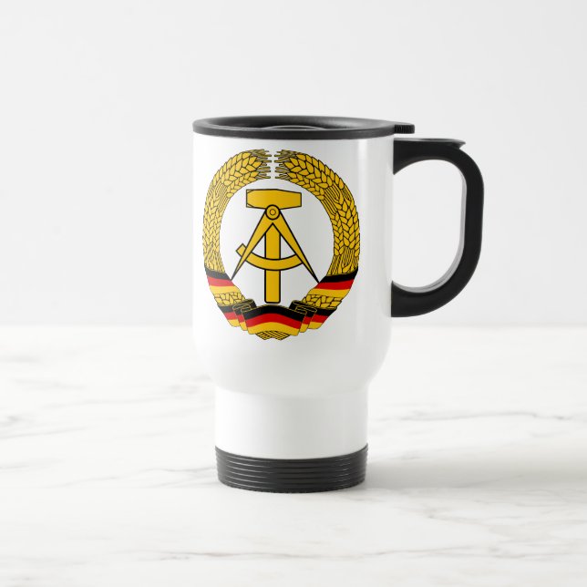 Mug De Voyage Symbolisez le der RDA - emblème national de la RDA (Droite)
