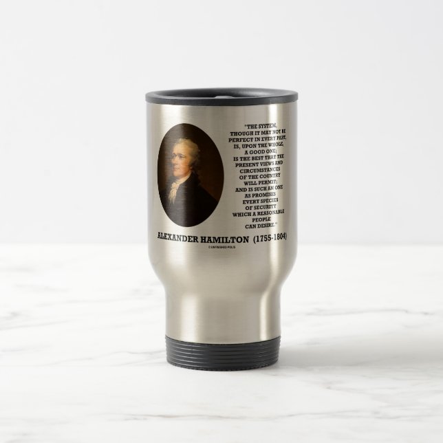 Mug De Voyage Système de Hamilton ne pas être parfait une bonne (Centre)