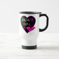 T-shirt de la fille de Dada, tasse, bouton,