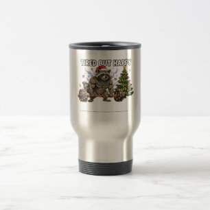 Mug De Voyage T-shirt de Noël du Pharaon Raton Laveur de Gym Fat