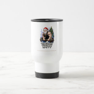 Mug De Voyage T-shirt de sport Anime Santa épuisé mais heureux