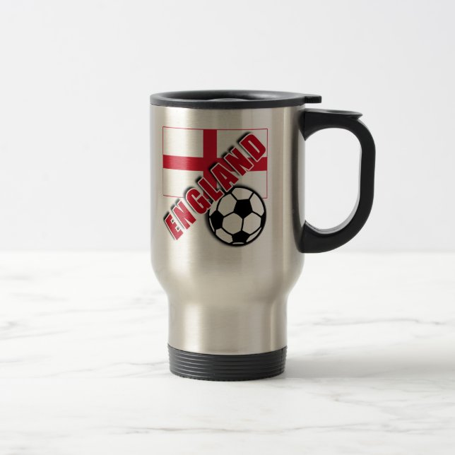 Mug De Voyage T-shirts de fan de foot du monde de l'ANGLETERRE (Droit)