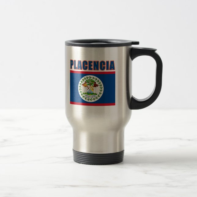 Mug De Voyage T-shirts de plage de PLACENCIA Belize, cadeaux (Droit)