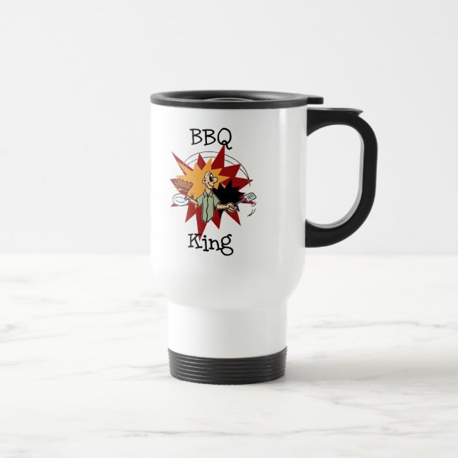 Mug De Voyage T-shirts et cadeaux BBQ King (Droite)