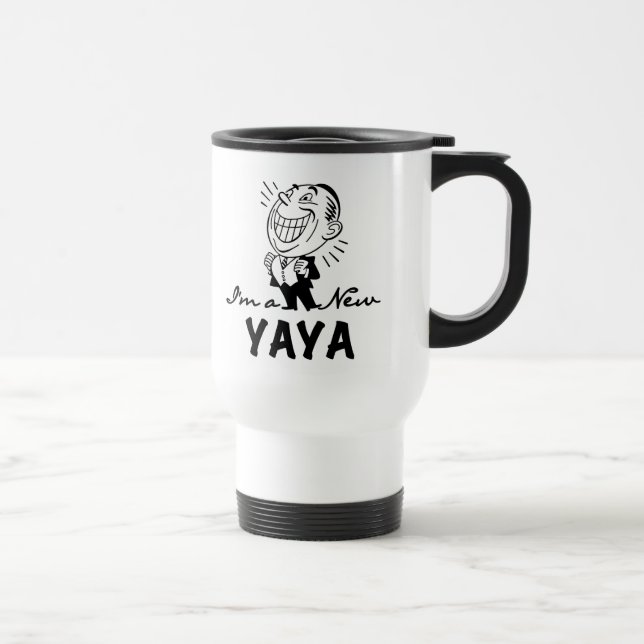 Mug De Voyage T-shirts et cadeaux Yaya Yaya souriants (Droite)