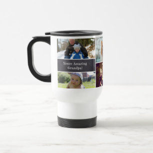Mug De Voyage Tableau de bord de collage photo de grand-père per