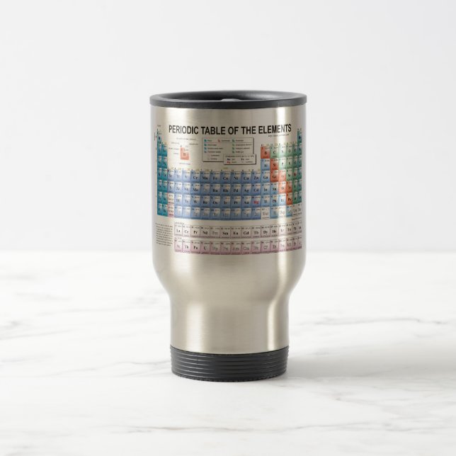 Mug De Voyage Tableau des éléments périodique entièrement mis à (Centre)