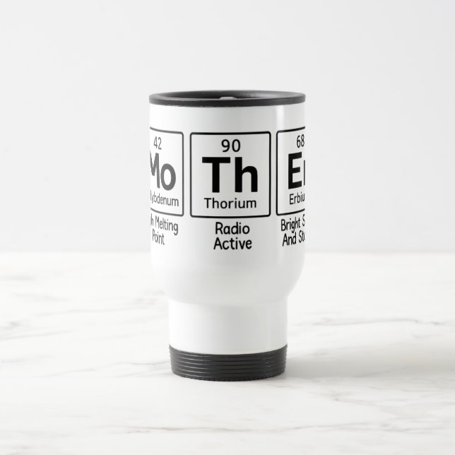Mug De Voyage Tableau périodique de la mère Science | Chimie mig (Centre)